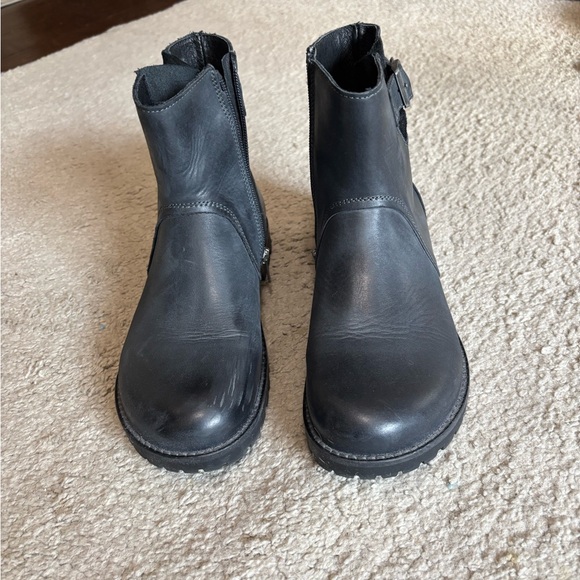 Birkenstock Black Leather Ankle Boots - Worn Once Sz 38 - Picture 6 of 8